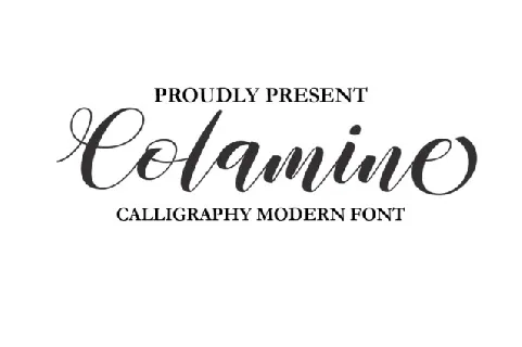 Colamine font