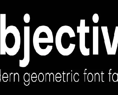 Objective Family font