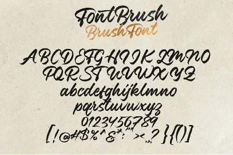 Font Brush Free font
