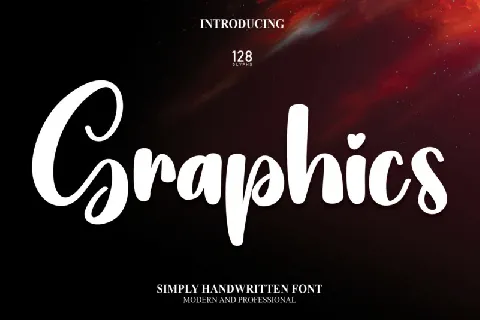 Graphics Script font