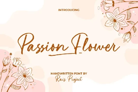Passion Flower font