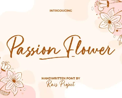 Passion Flower font