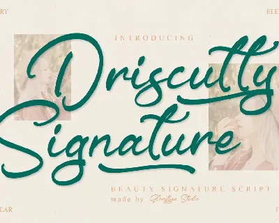 Driscutty Signature font