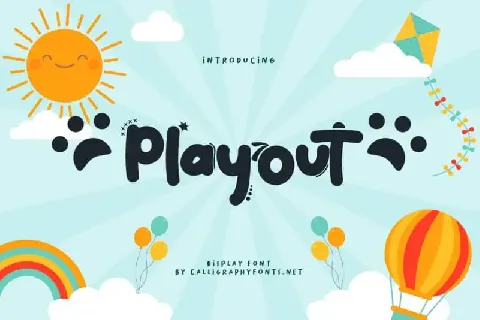 Playout Handwriting font