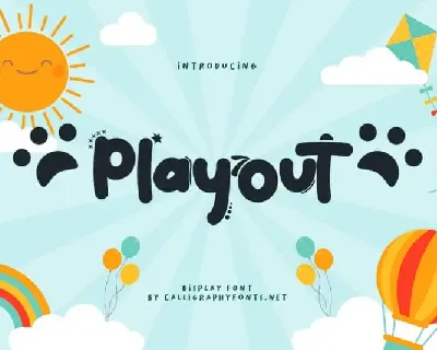 Playout Handwriting font