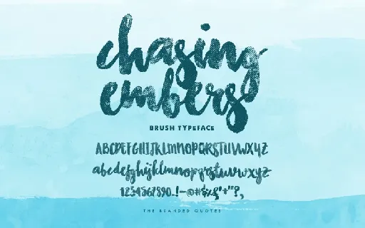 Chasing Embers Typeface font