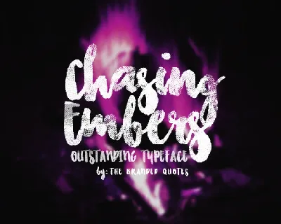 Chasing Embers Typeface font