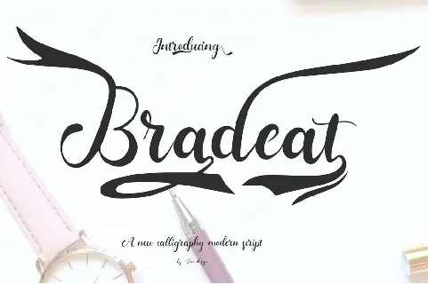 Bradeat font