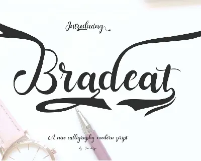 Bradeat font