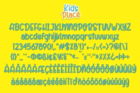 Kids Place Display font