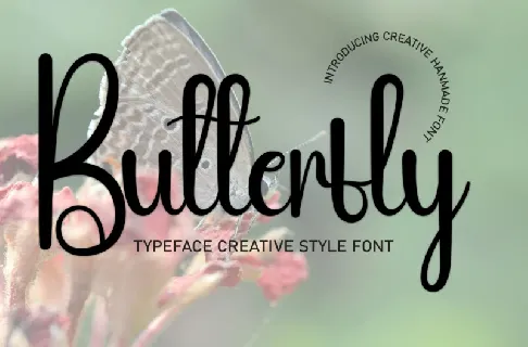 Butterfly Handwritten font