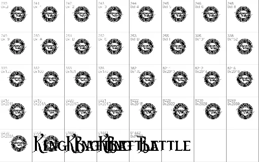 King Battle Demo font