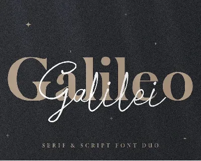 Galileo Galilei font