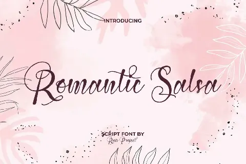 Romantic Salsa font