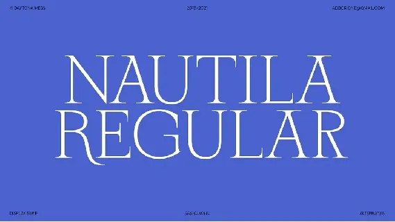 Nautila Regular font