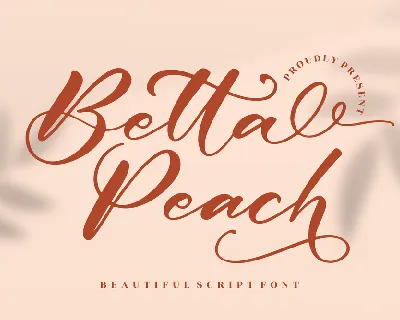Betta Peach font