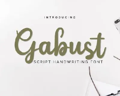 Gabust Script font