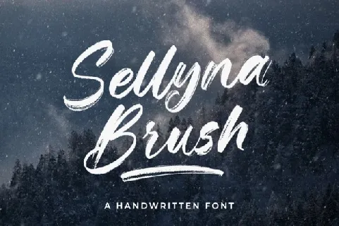 Sellyna Brush font