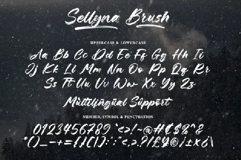 Sellyna Brush font