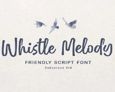 Whistle Melody font