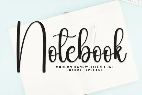 Notebook Script font