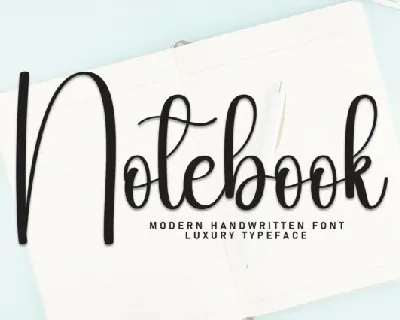 Notebook Script font