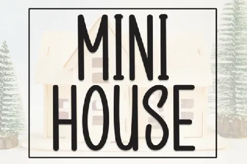 Mini House Display font