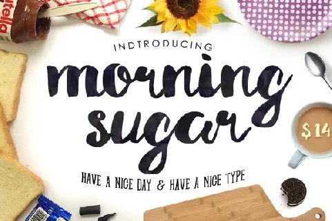 Morning Sugar Typeface + Extra font