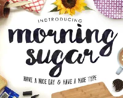 Morning Sugar Typeface + Extra font