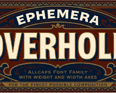 Efco Overhold font