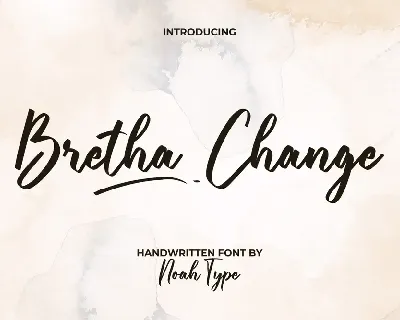Bretha Change Demo font