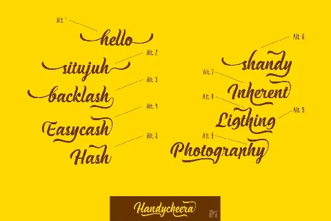 Handycheera font