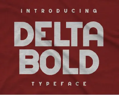 Delta Bold font