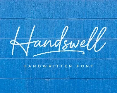 Handswell font