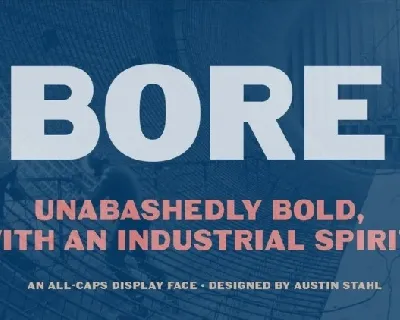 Bore font