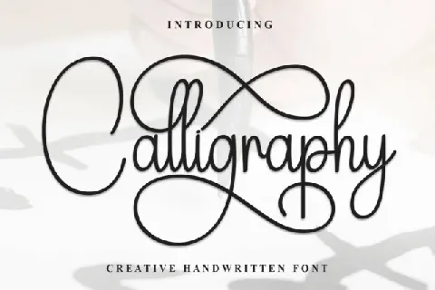 Calligraphy Calligraphy Typeface font