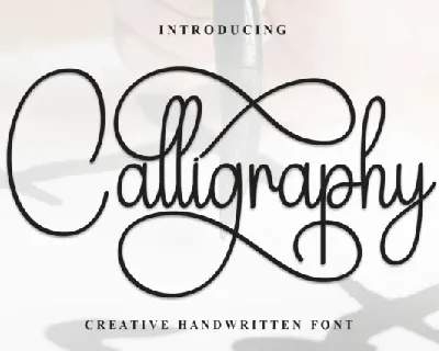 Calligraphy Calligraphy Typeface font