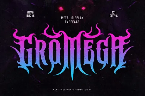 Gromega font