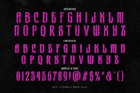 Gromega font