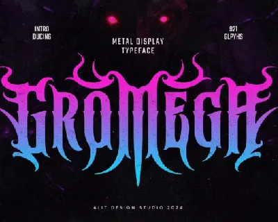 Gromega font