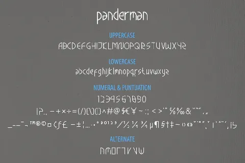 panderman font