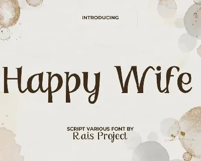 HappyWifeDemo font