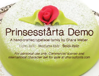 PrinsesstartaDEMO font