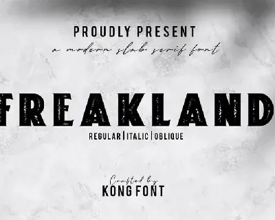 Freakland Display font