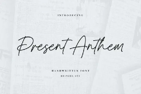 Present Anthem font