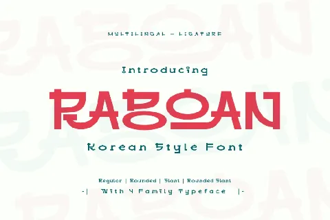 RABOAN Trial font