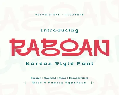 RABOAN Trial font