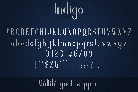 Indigo Typeface font