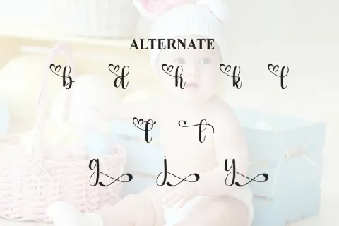 Babycute Calligraphy Typeface font