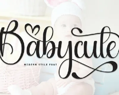 Babycute Calligraphy Typeface font